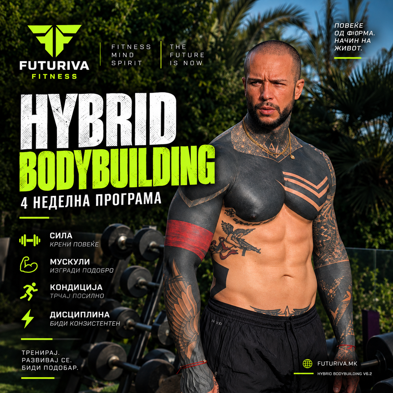 Hybrid Bodybuilding — train along, сила и хипертрофија